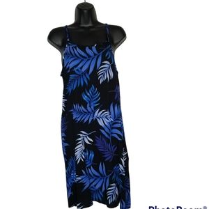 28 PALMS Women's Palm Print Hawaiian Dress Size Small Tropical Vacation Dress